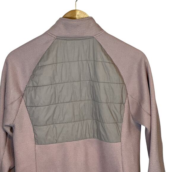 SPYDER Nova Full Zip Hybrid Track Jacket Outdoor Quilted Fleece Coat Pink Large - Picture 15 of 16